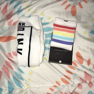 Pink knee high socks